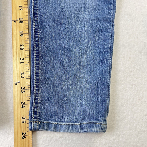 Democracy Jeans Skinny Blue Womens Denim Mid Wash "Ab"solution Elastic Waist 8 - Picture 6 of 9